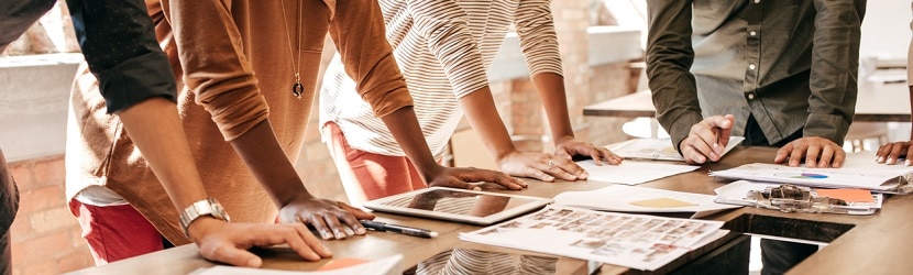 Start up en travail d'innovation 