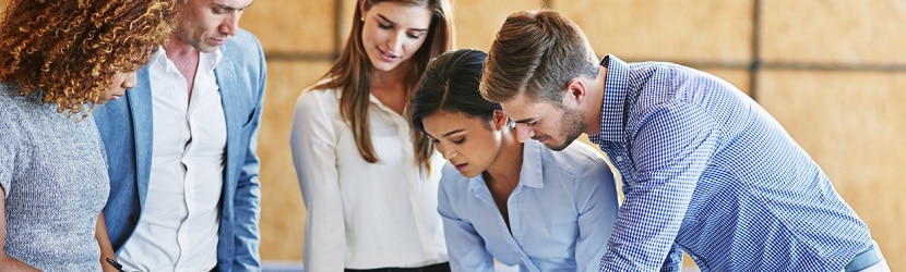  Des salriés d'une PME en plein travail