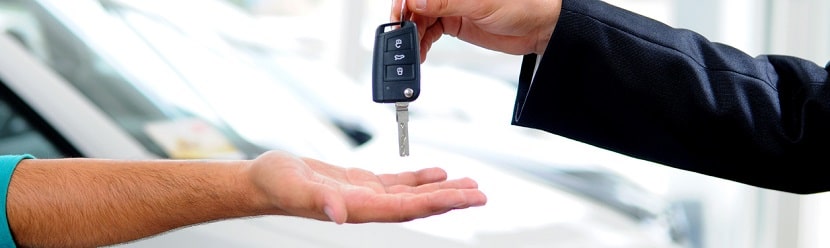 Clé de voiture lors d