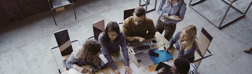 réunion au sein d'une start up 