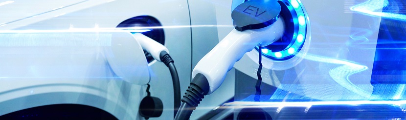 Voiture en rechargement d'énergie