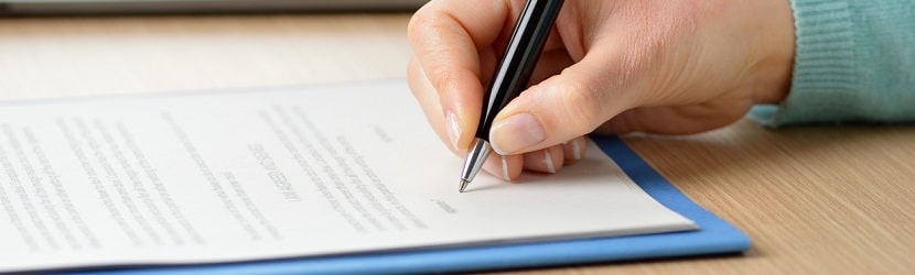 Signature contrat de prêt