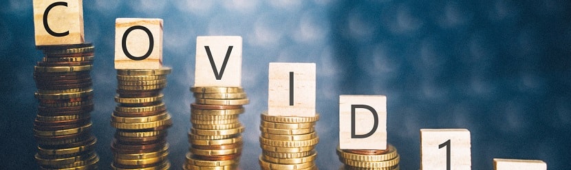 pièces euros et mention covid 19