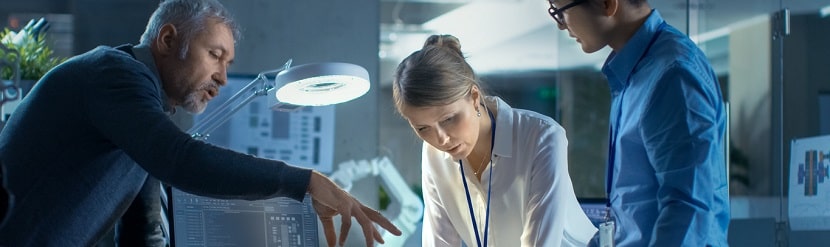 L’équipe d’ingénieurs informaticiens