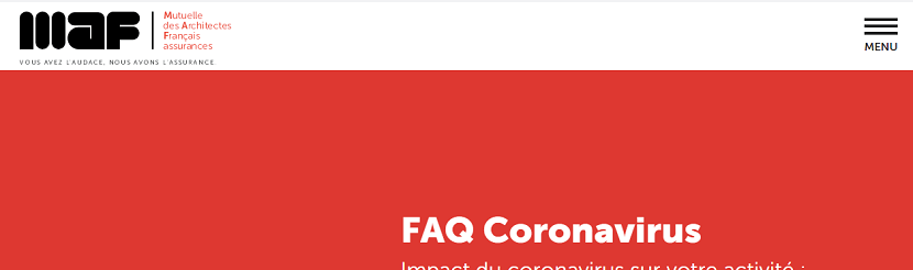 capture ecran du site MAF