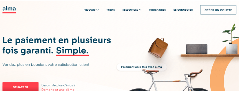  capture ecran du site ALMA