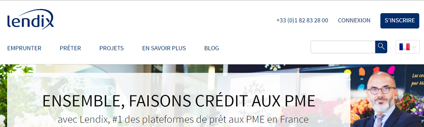 capture écran du site Lendix 