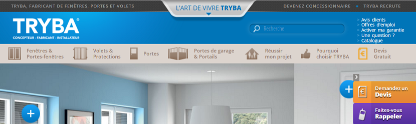 Capture du site TRYBA