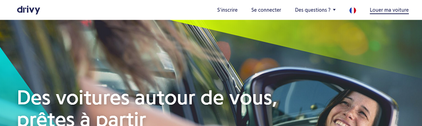 Capture ecran site Drivy 