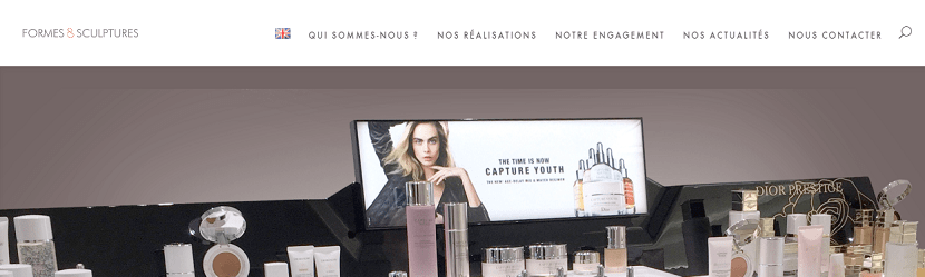  capture ecran du site Formes & Sculptures
