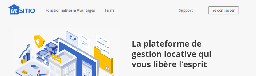 capture ecran du site Insitio