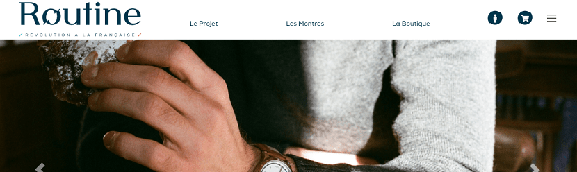 capture ecran du site Routine