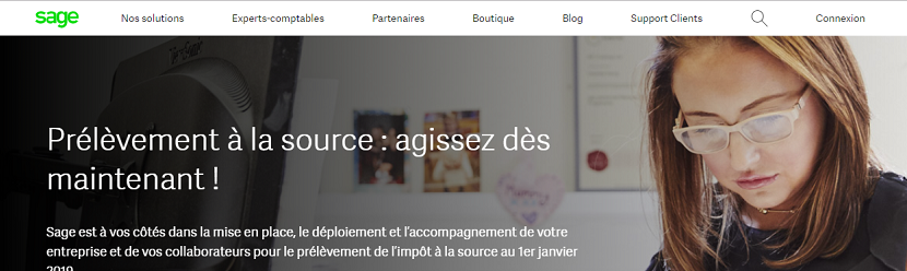 capture ecran du site Sage