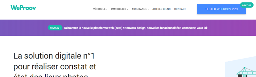 capture ecran site weproov 