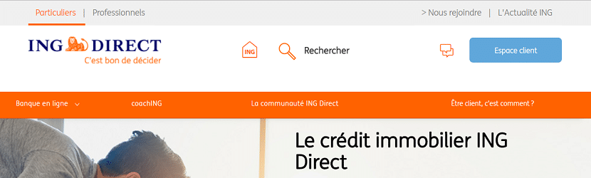  Capture du site ING Direct 